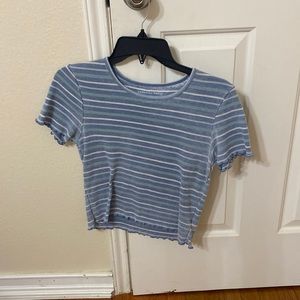 blue American Eagle shirt